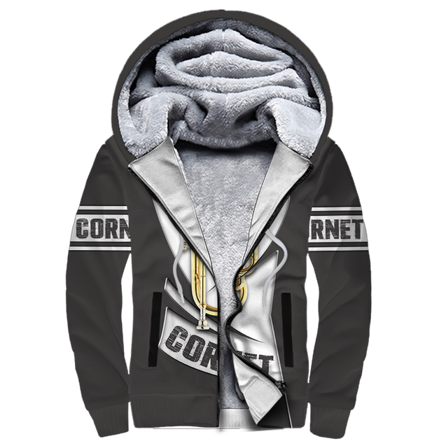 Cornet music 3d hoodie shirt for men and women HG HAC260201-Apparel-HG-Fleecezip hoodie-S-Vibe Cosy™