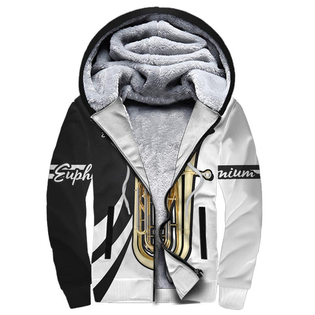 Euphonium music 3d hoodie shirt for men and women HG HAC030102-Apparel-HG-Fleecezip hoodie-S-Vibe Cosy™