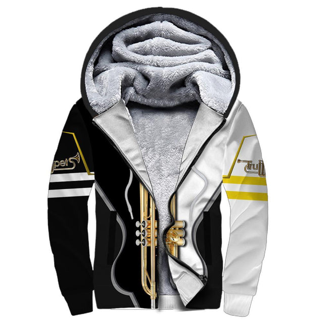 Trumpet music 3d hoodie full HG HAC291101-Apparel-HG-Fleecezip hoodie-S-Vibe Cosy™