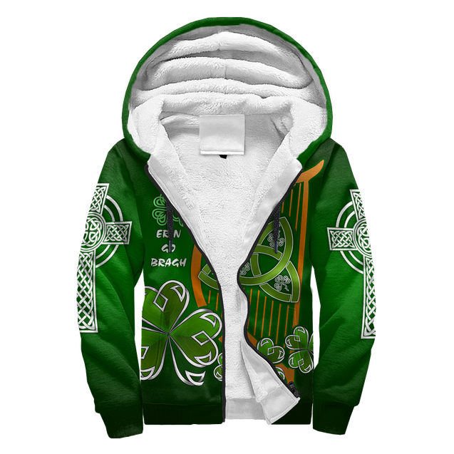 Premium Unisex Hoodie Irish St.Patrick Day The Harp The Shamrock And The Trinity ML