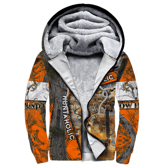 Huntaholic Camo Over Printed Unisex Deluxe Hoodie ML