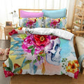 Flower Skull Bedding Set-Bedding Set-6teenth Outlet-Twin-Vibe Cosy™