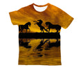 3D All Over Print Kid's Animals Horse Hoodie-Apparel-Phaethon-T-Shirt-TODDLER 2T-Vibe Cosy™