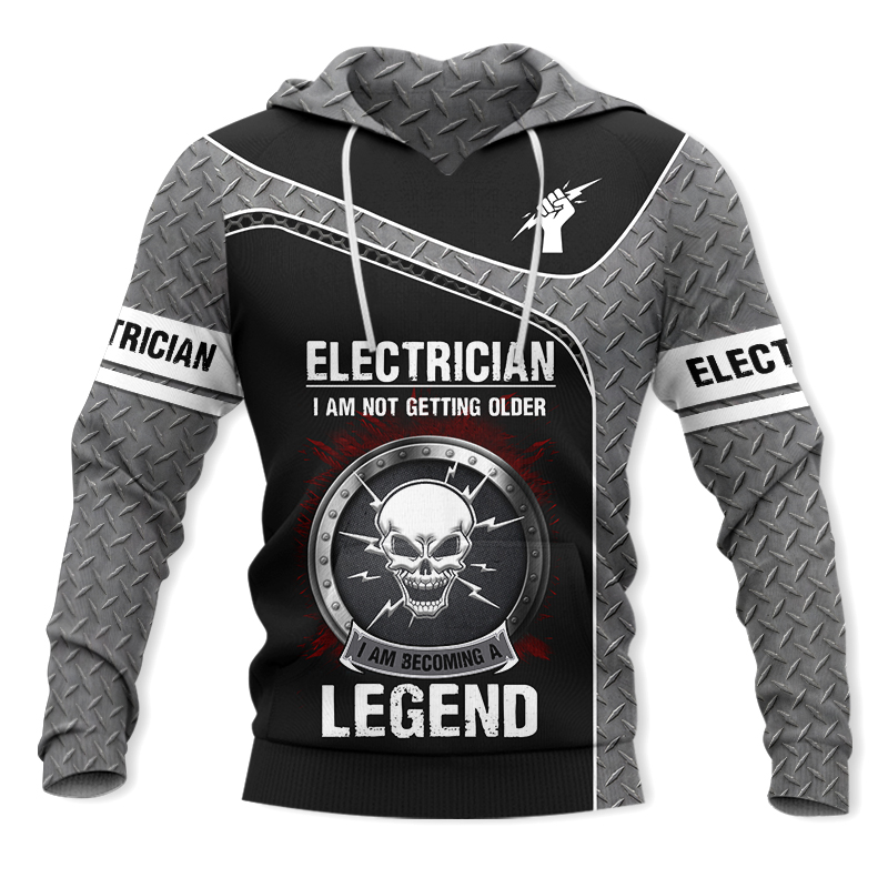 Premium 3D Printed Skull Electrician Shirts MEI