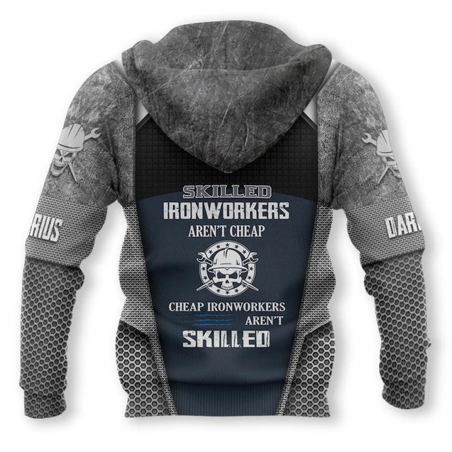 Personalized Premium Ironworker Skull 3D All Printed Unisex Shirts TN