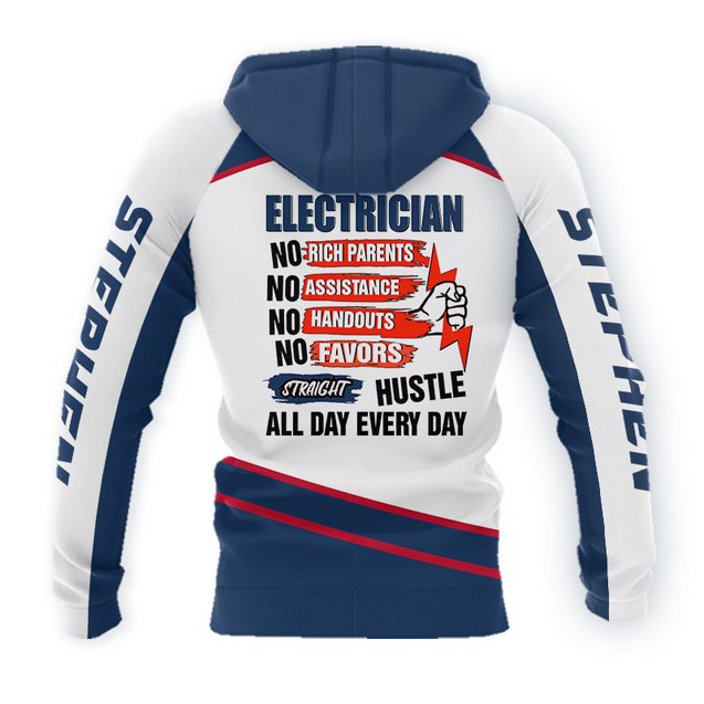 Premium Personalized 3D Printed Electrician Shirts MEI