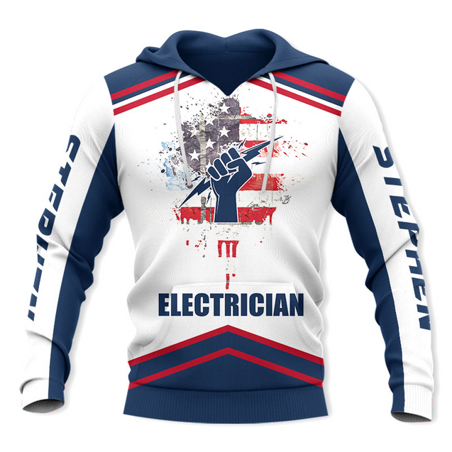 Premium Personalized 3D Printed Electrician Shirts MEI