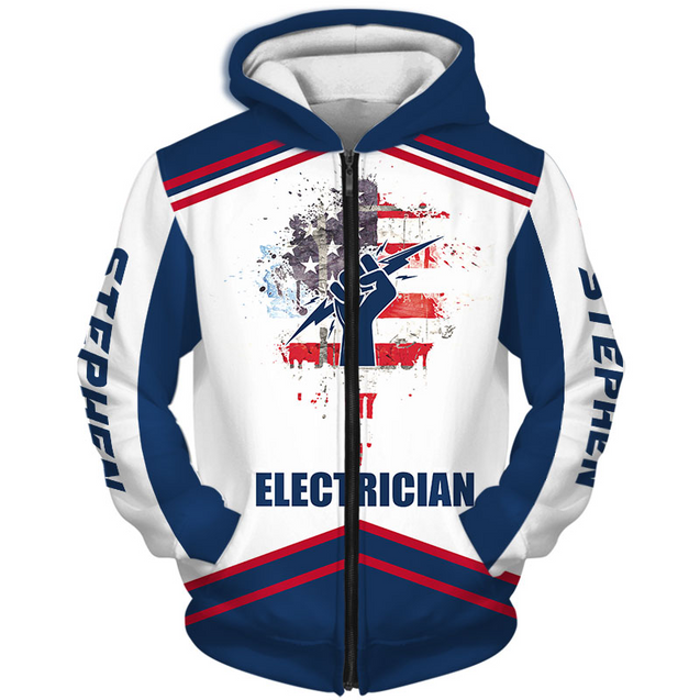 Premium Personalized 3D Printed Electrician Shirts MEI