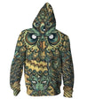 God Owl of Dreams Zip-Up Hoodie HC1404-Apparel-Huyencass-Hoodie-S-Vibe Cosy™