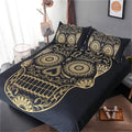 Golden skull bedding set-Bedding Set-6teenth Outlet-Twin-Vibe Cosy™