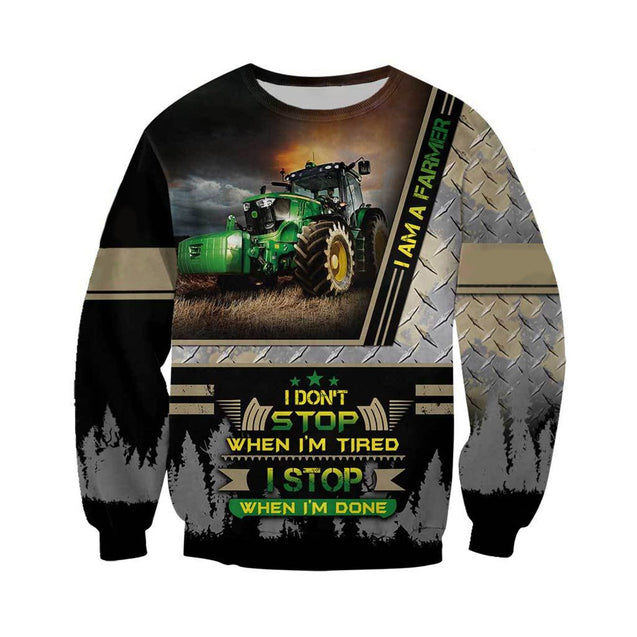 Beautiful Tractor 3D All Over Printed Shirts for Men and Women AM180201-Apparel-TT-Sweatshirts-S-Vibe Cosy™