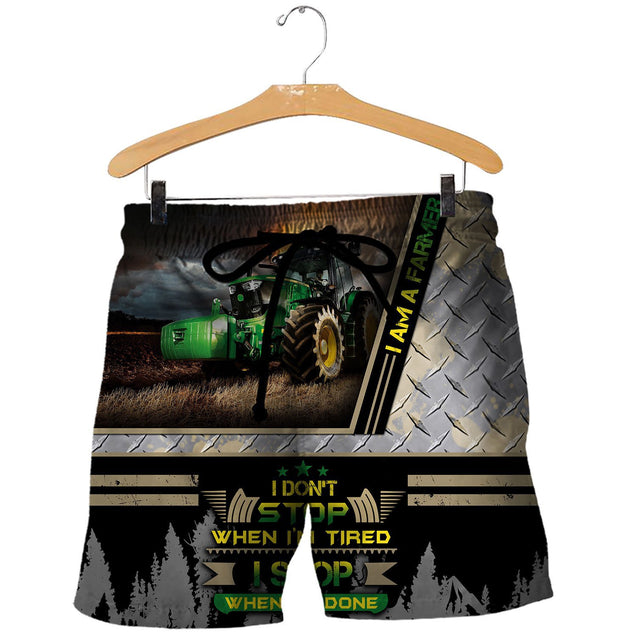 Beautiful Tractor 3D All Over Printed Shirts for Men and Women AM180201-Apparel-TT-Shorts-S-Vibe Cosy™