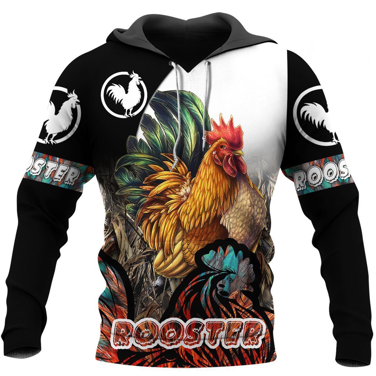 Rooster 3D All Over Printed Shirts for Men and Women TT010101-Apparel-TT-Hoodie-S-Vibe Cosy™