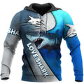 Love Shark 3D All Over Printed Shirts For Men and Women TT072053-Apparel-TT-Hoodie-S-Vibe Cosy™