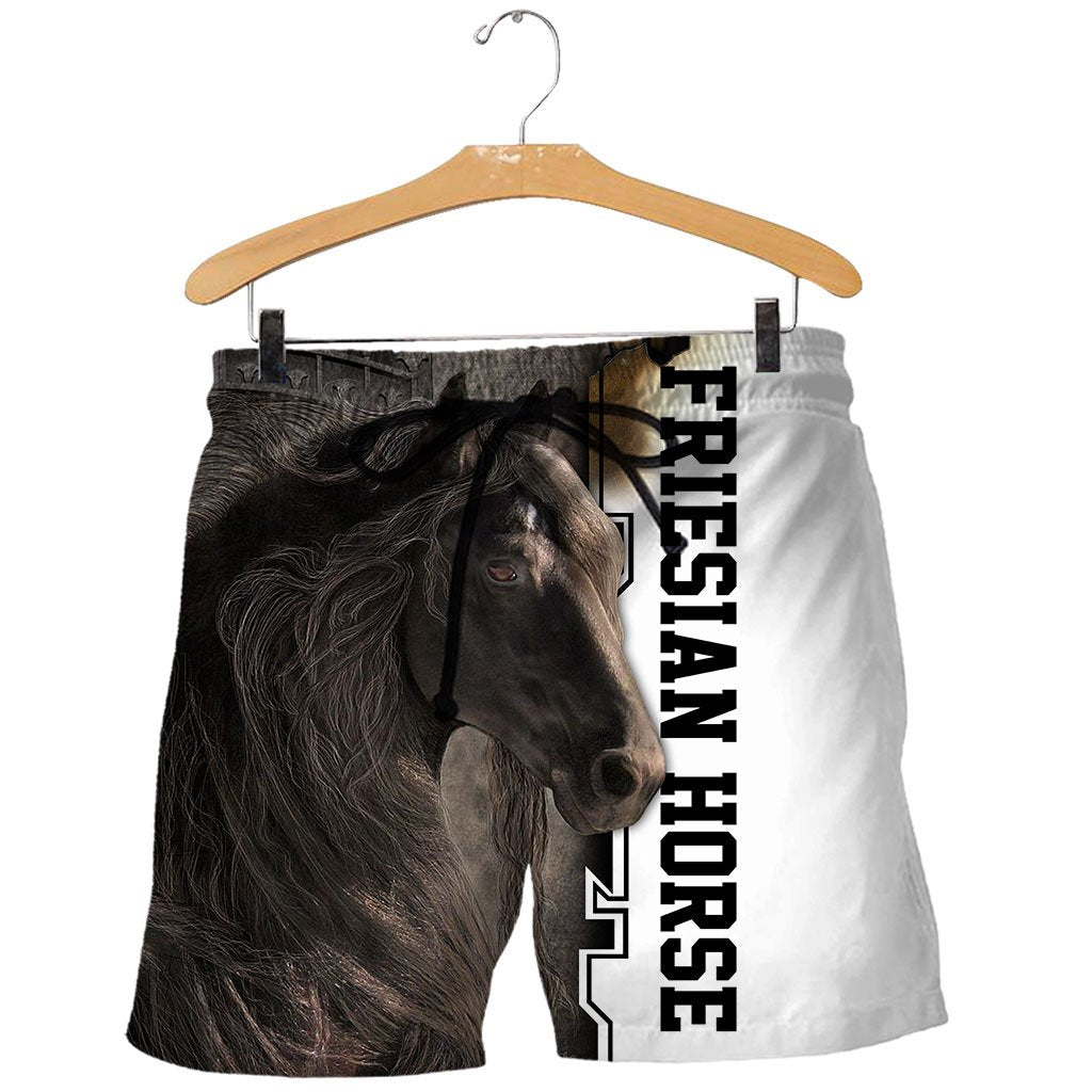 Love Horse 3D All Over Printed Shirts TA041306-Apparel-TA-Shorts-S-Vibe Cosy™