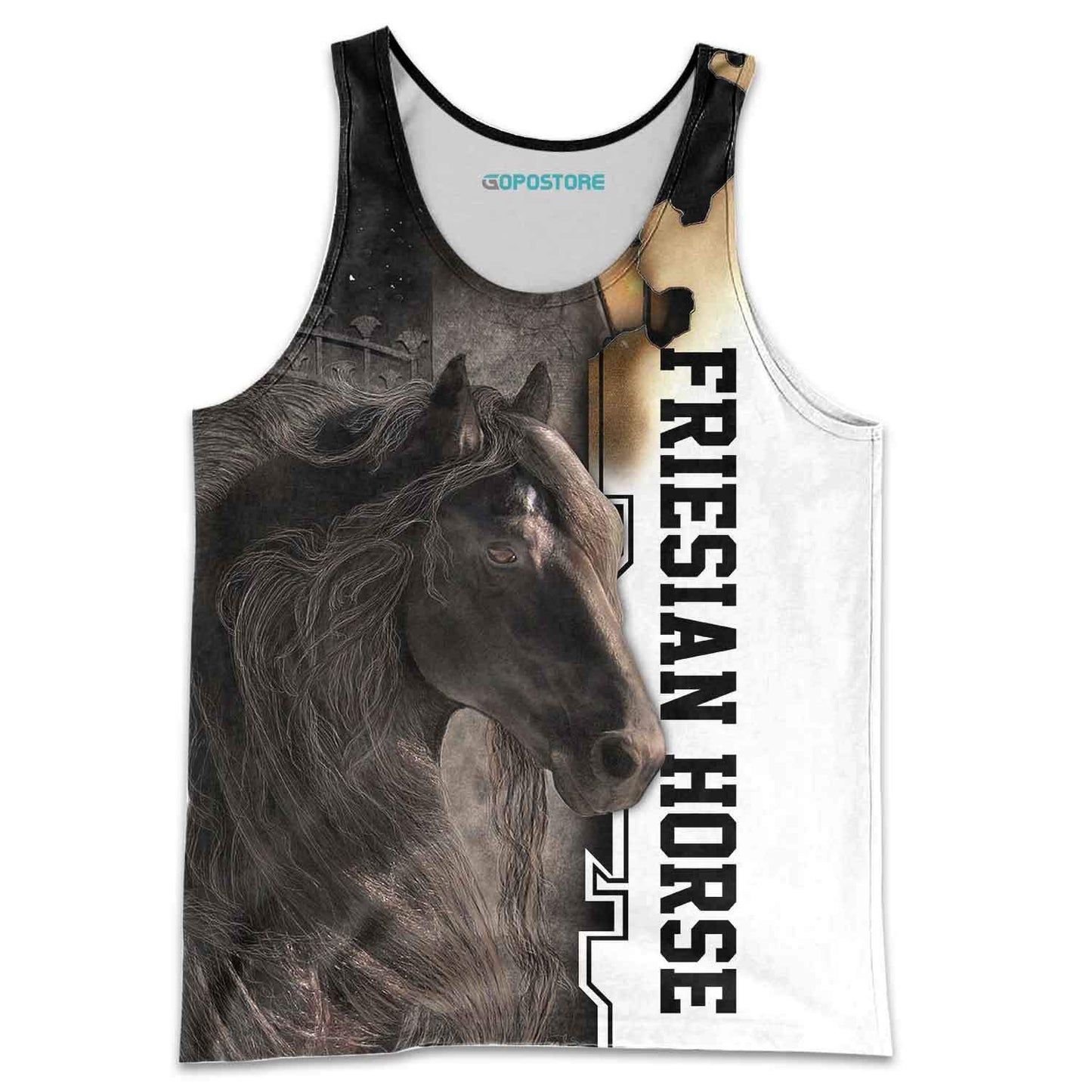 Love Horse 3D All Over Printed Shirts TA041306-Apparel-TA-Tank Top-S-Vibe Cosy™