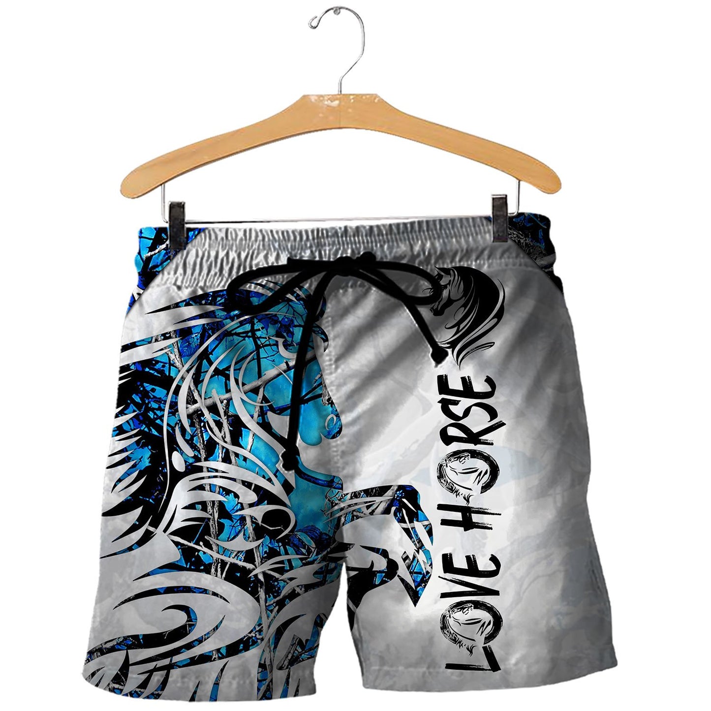 Love Horse 3D All Over Printed Shirts TA041302-Apparel-TA-Shorts-S-Vibe Cosy™