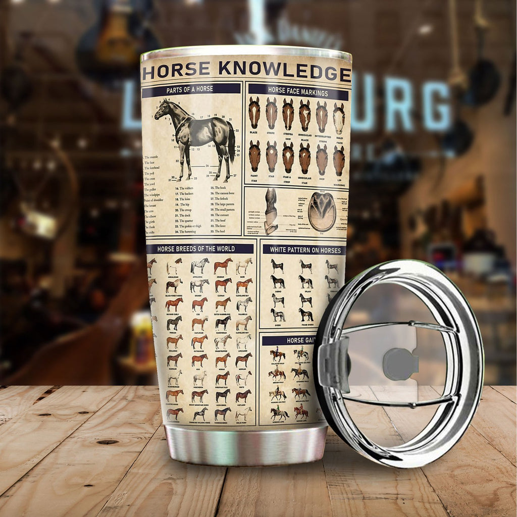 Horse Knowledge Stainless Steel Tumbler TA031615-TA-Vibe Cosy™
