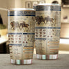 Horse Racing Knowledge Stainless Steel Tumbler TA032601-TA-Vibe Cosy™