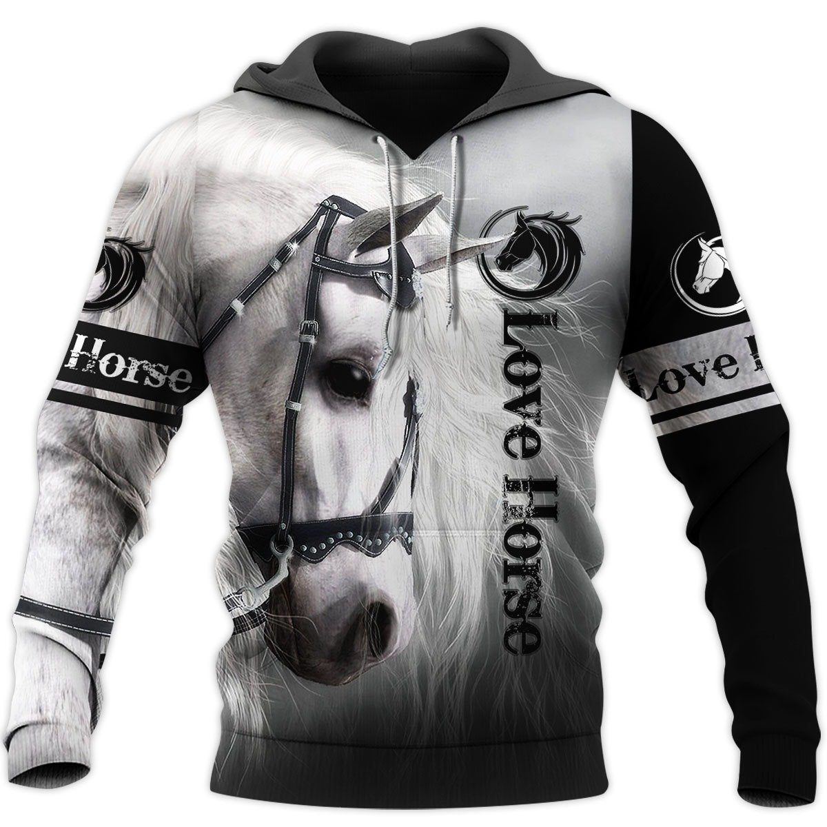 Love Horse 3D All Over Printed Shirts For Men and Women-Apparel-TT-Hoodie-S-Vibe Cosy™