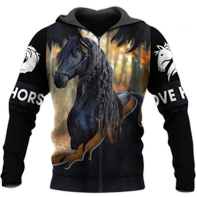 Love Horse 3D All Over Printed Shirts For Men and Women TT130417-Apparel-TT-Zipped Hoodie-S-Vibe Cosy™