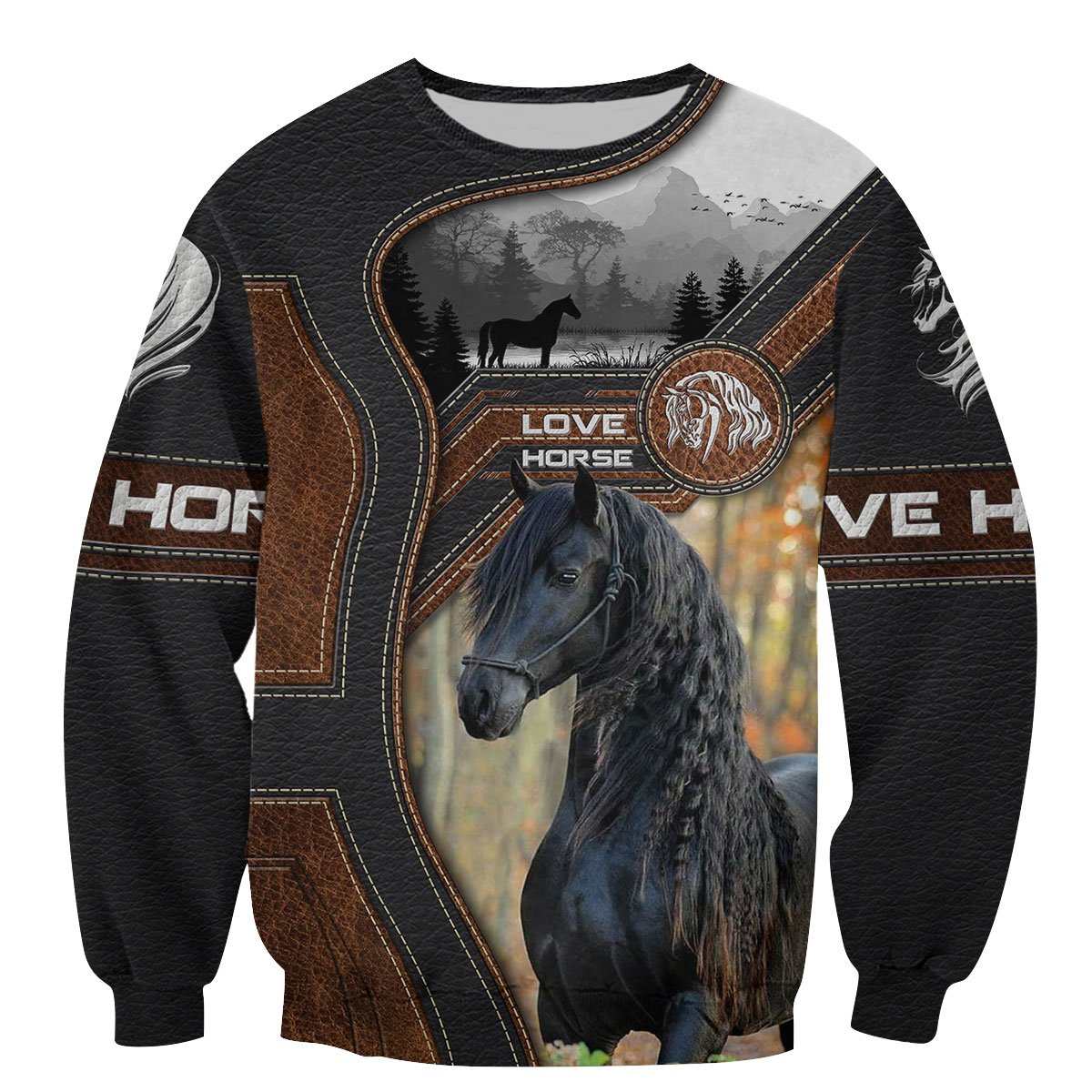 Love Horse 3D All Over Printed Shirts TR1505204S-Apparel-TA-Sweatshirts-S-Vibe Cosy™