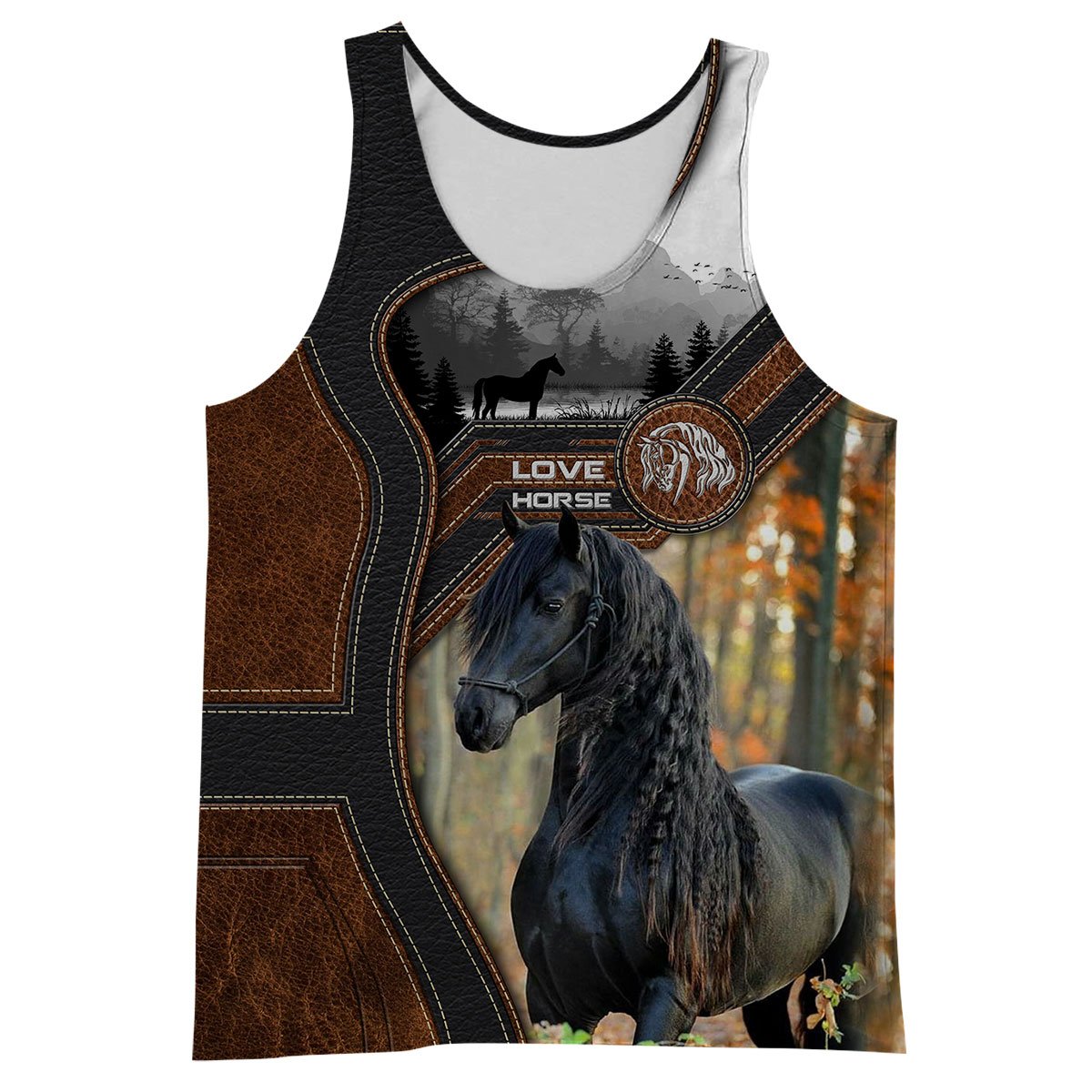 Love Horse 3D All Over Printed Shirts TR1505204S-Apparel-TA-Tank Top-S-Vibe Cosy™