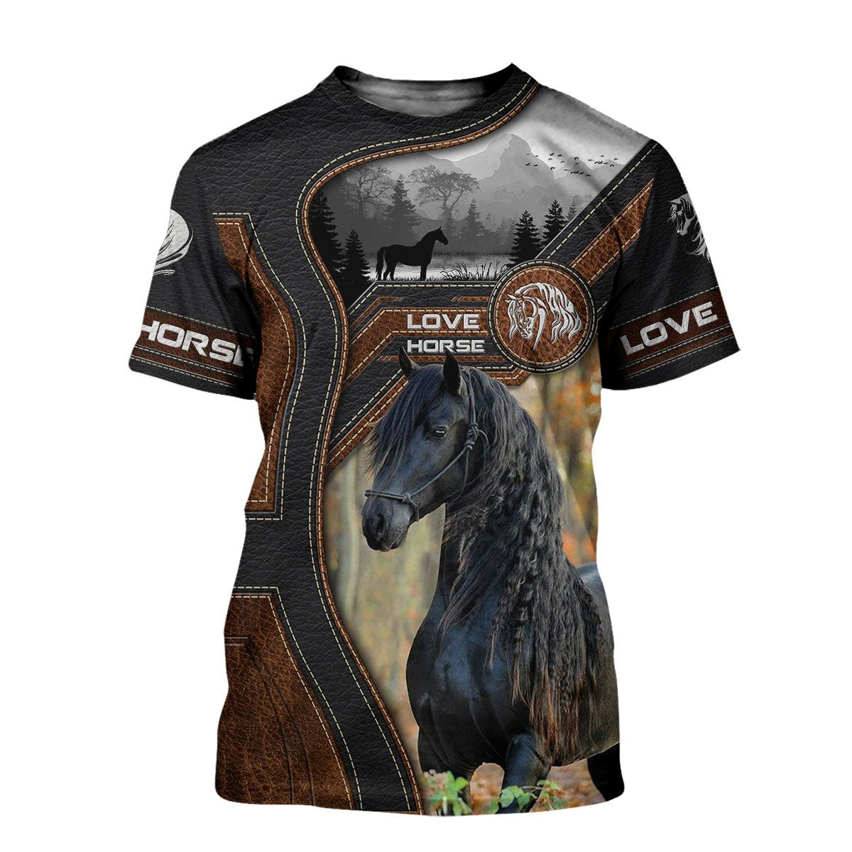 Love Horse 3D All Over Printed Shirts TR1505204S-Apparel-TA-T-Shirt-S-Vibe Cosy™