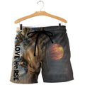 Love Horse 3D All Over Printed Shirts TA040905-Apparel-TA-Shorts-S-Vibe Cosy™