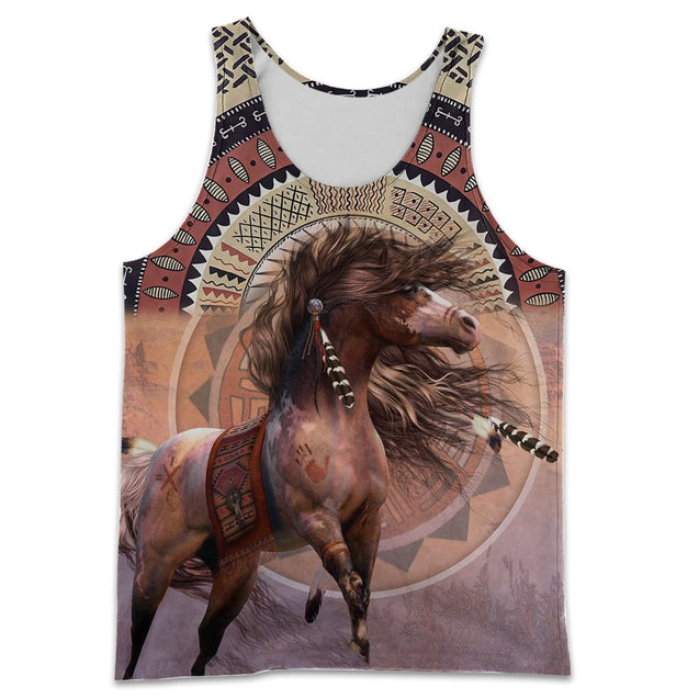 Native American Horse 3D All Over Printed Shirts HR17-NNK-hoodie-s-Vibe Cosy™
