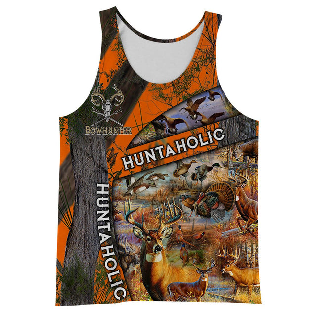 Huntaholic Camo Over Printed Unisex Deluxe Hoodie ML