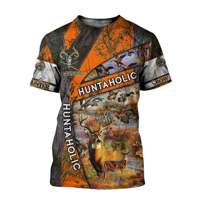 Huntaholic Camo Over Printed Unisex Deluxe Hoodie ML