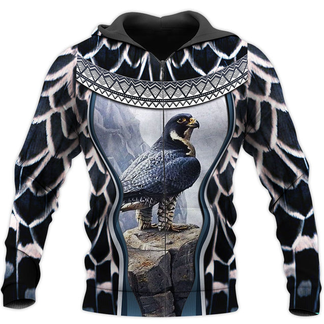 Love Falcon 3D All Over Printed Shirts for Men and Women TT260301-Apparel-TT-Zipped Hoodie-S-Vibe Cosy™