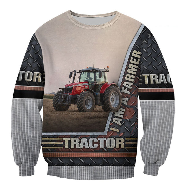 Tractor 3D All Over Printed Shirts for Men and Women TT0105-Apparel-TT-Sweatshirts-S-Vibe Cosy™
