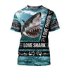 Love Shark 3D All Over Printed Shirts For Men and Women TT072016-Apparel-TT-T-shirt-S-Vibe Cosy™