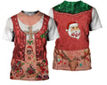3D All Over Printed Girl Xmas With Tattoo Shirts and Shorts-Apparel-HP Arts-T-Shirt-S-Vibe Cosy™