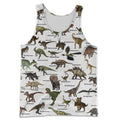 3D All Over Printed Cretaceous Dinosaurs Shirts and Shorts-3D All Over Printed Clothes-HP Arts-Tank Top-S-Vibe Cosy™