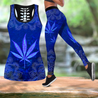 Hippie Royal Blue Combo Legging + Tank Limited by SUN HAC280303-Apparel-SUN-S-S-Vibe Cosy™