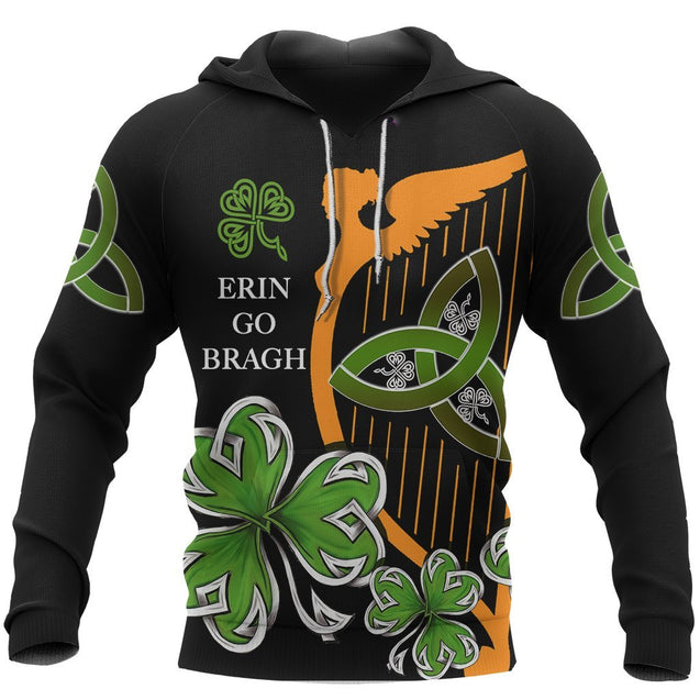 Irish Celtic Cross Shamrock 3D All Over Printed Shirts For Men and Women TT0130-Apparel-TT-Hoodie-S-Vibe Cosy™