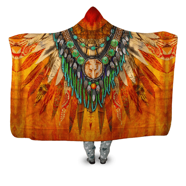 Native American Hooded Blanket