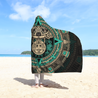 Aztec Mexican 3D Over Printed Unisex Hooded Blanket