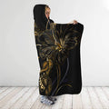 Amazing Polynesian Hawaii Turtle Golden 3D Over Printed Unisex Hooded Blanket ML HHT26032106