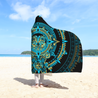 Aztec Mexican 3D Over Printed Unisex Hooded Blanket