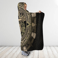 Aztec Mexican 3D Over Printed Unisex Hooded Blanket