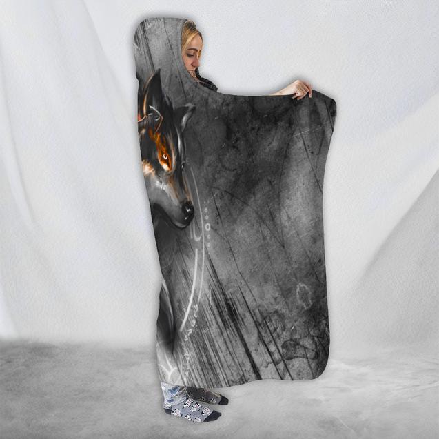 Knight Wolf 3D All Over Printed Unisex Deluxe Hoodie ML