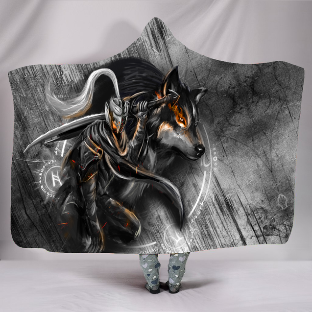 Knight Wolf 3D All Over Printed Unisex Deluxe Hoodie ML
