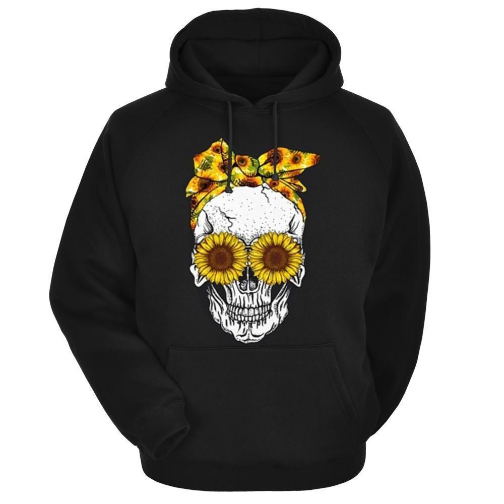 Limited Sunflower and skull HC0703-Apparel-Huyencass-Hoodie-S-Vibe Cosy™
