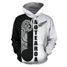 Maori Koru Aotearoa Hoodie Black White HC0905-Apparel-Huyencass-Hoodie-S-Vibe Cosy™