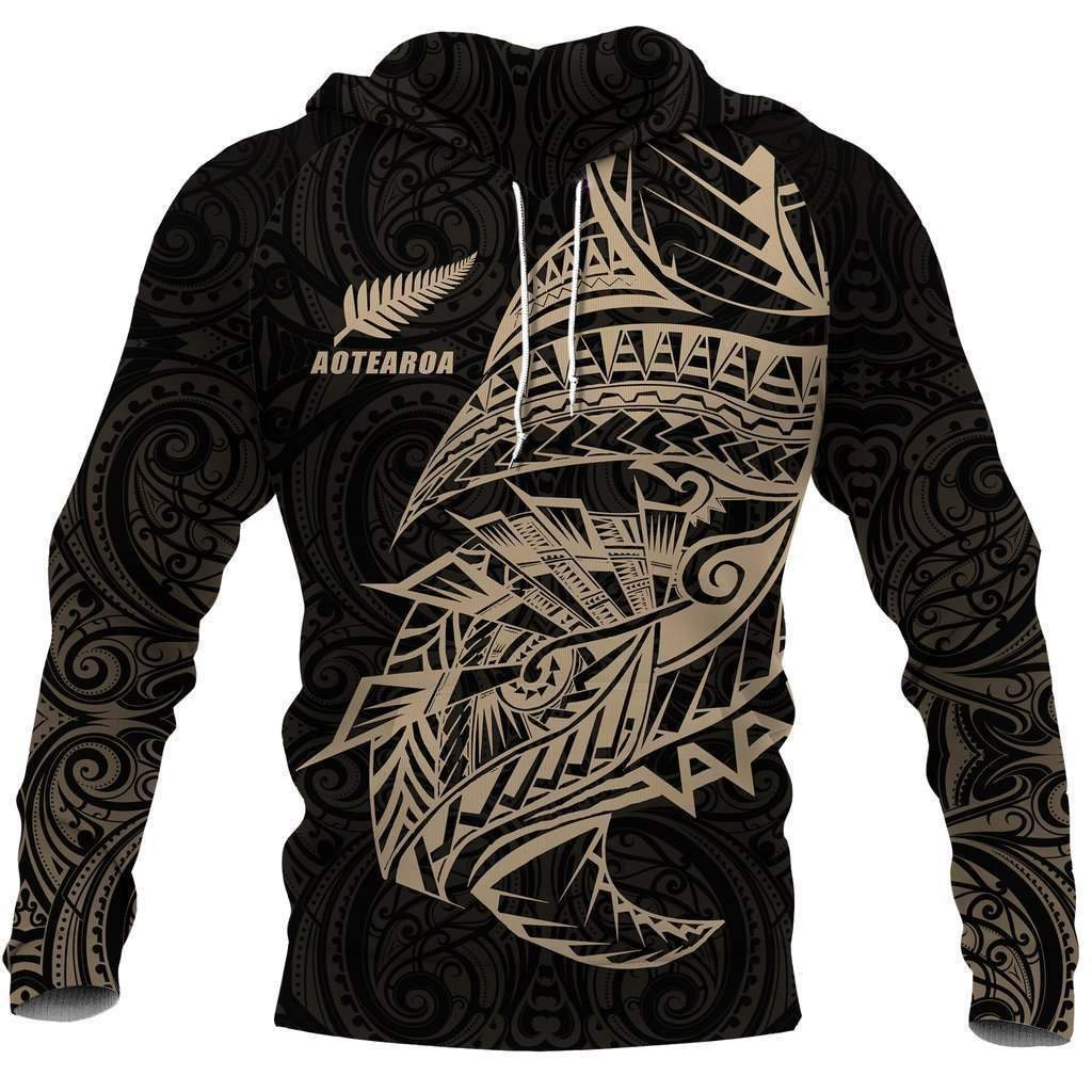 Maori Polynesian Tattoo All Over Hoodie HC0906-Apparel-Huyencass-Hoodie-S-Vibe Cosy™