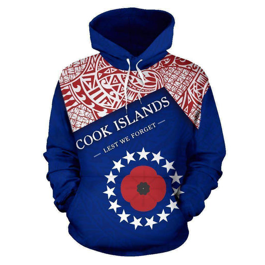 Lest We Forget - Cook Islands Polynesian Hoodie HC1102 - Amaze Style™-Apparel